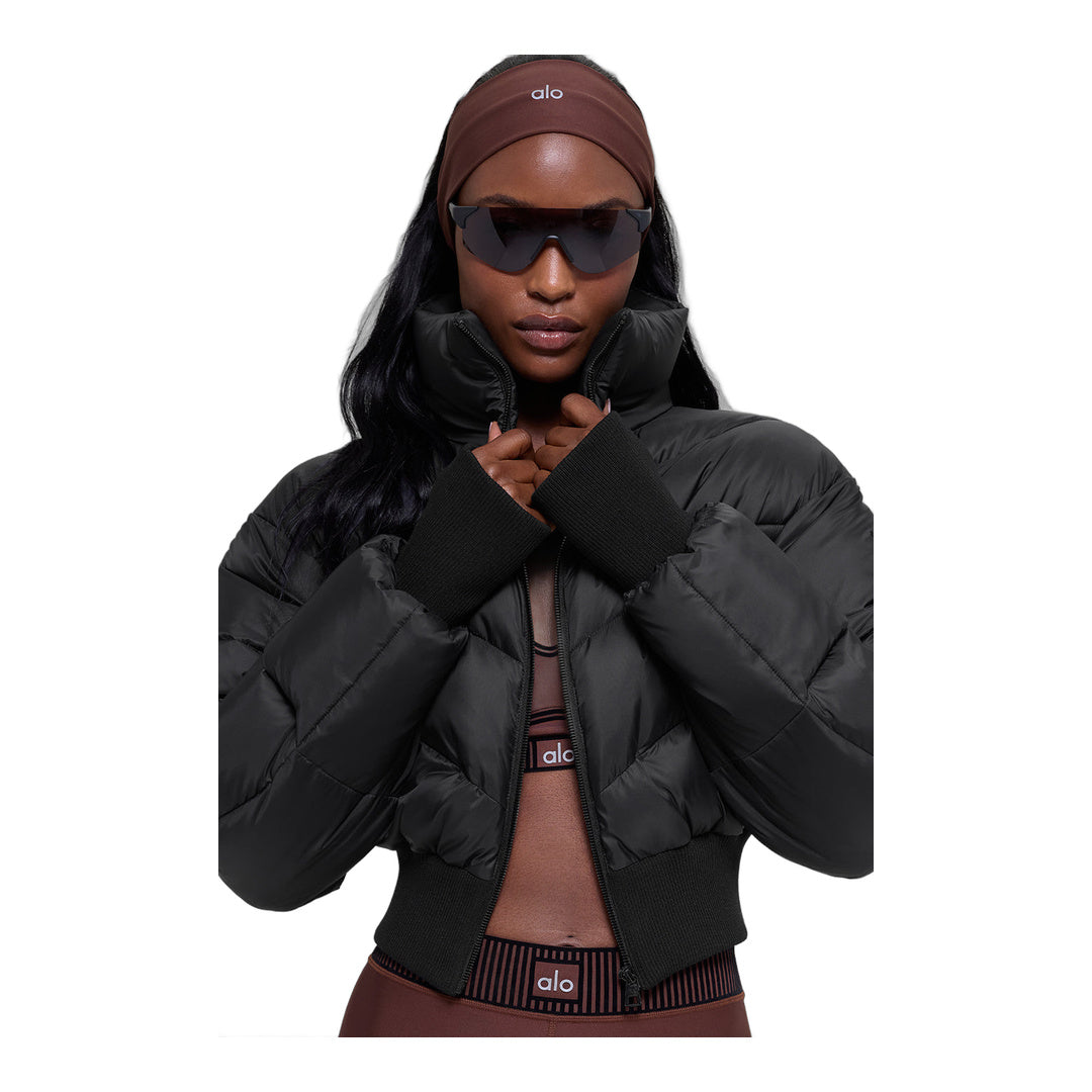 alo Cropped Atmosphere Puffer - Black
