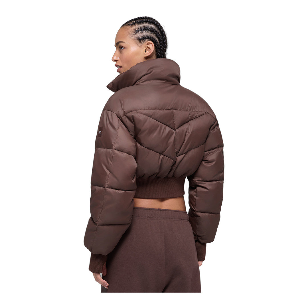 alo Cropped Atmosphere Puffer - Brownstone