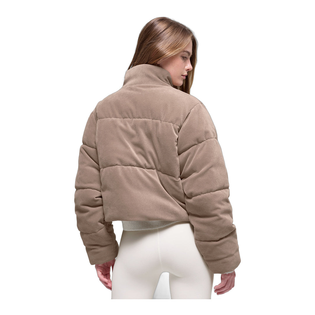 alo Micro Corduroy Dreamy Puffer - Chai Latte