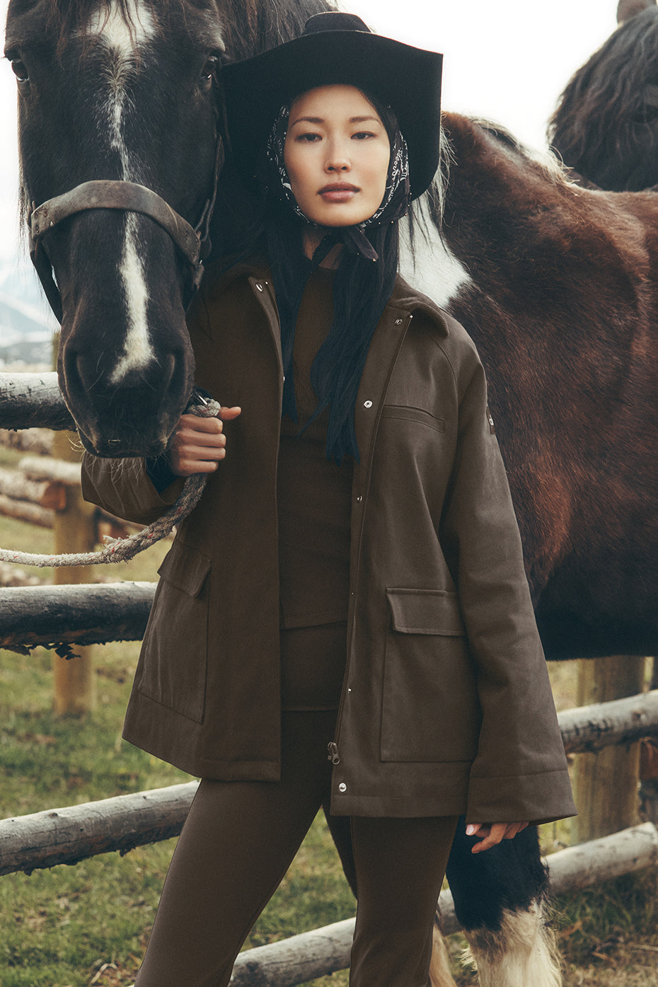 alo Twill Barn Jacket - Espresso