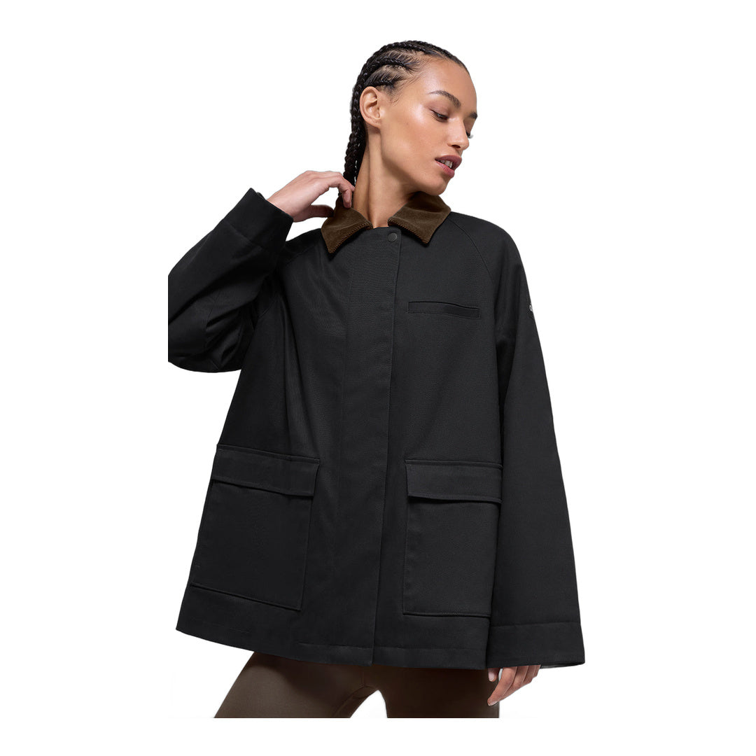 alo Twill Barn Jacket - Black/Espresso