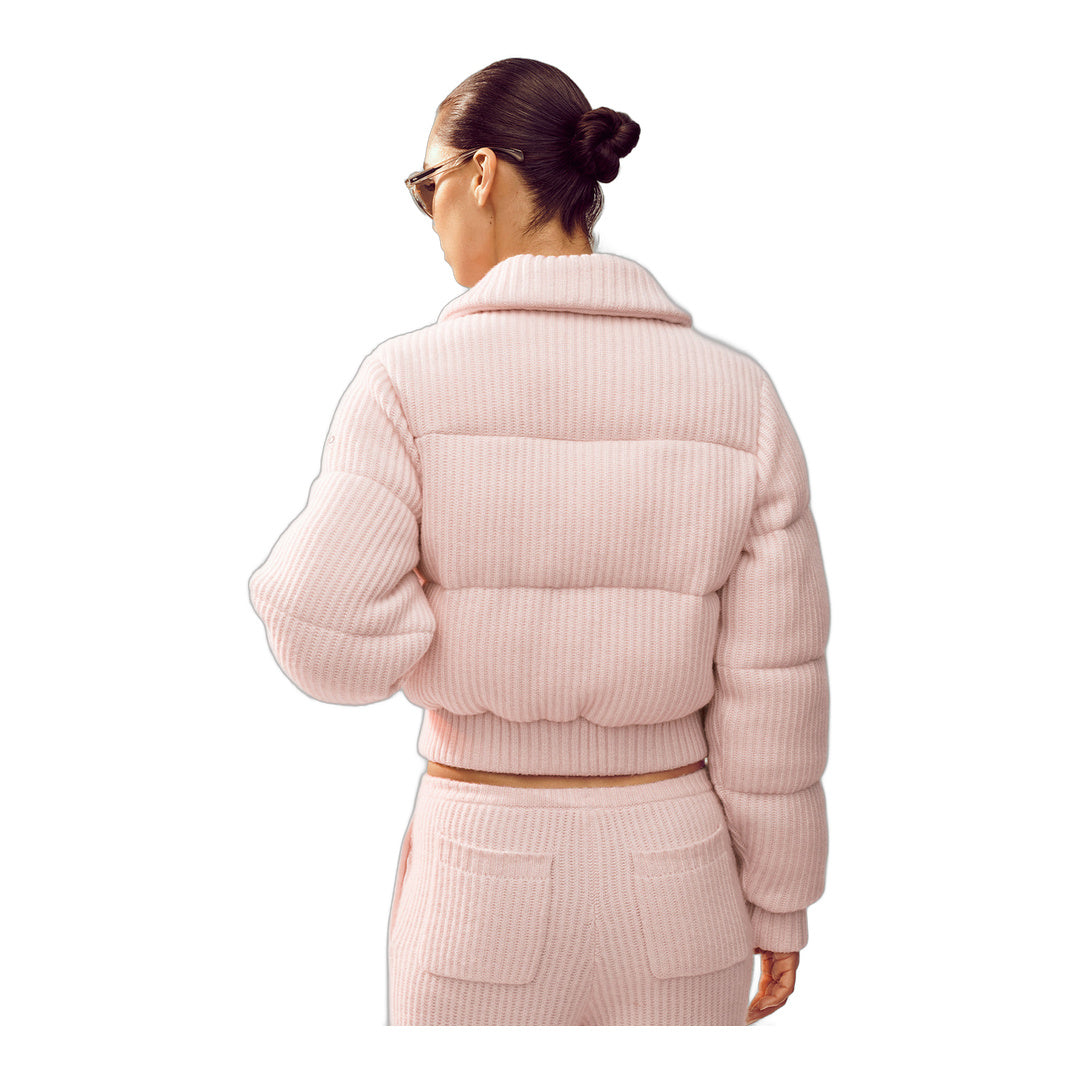 alo Cashmere Northstar Sweater Puffer - Frosted Pink