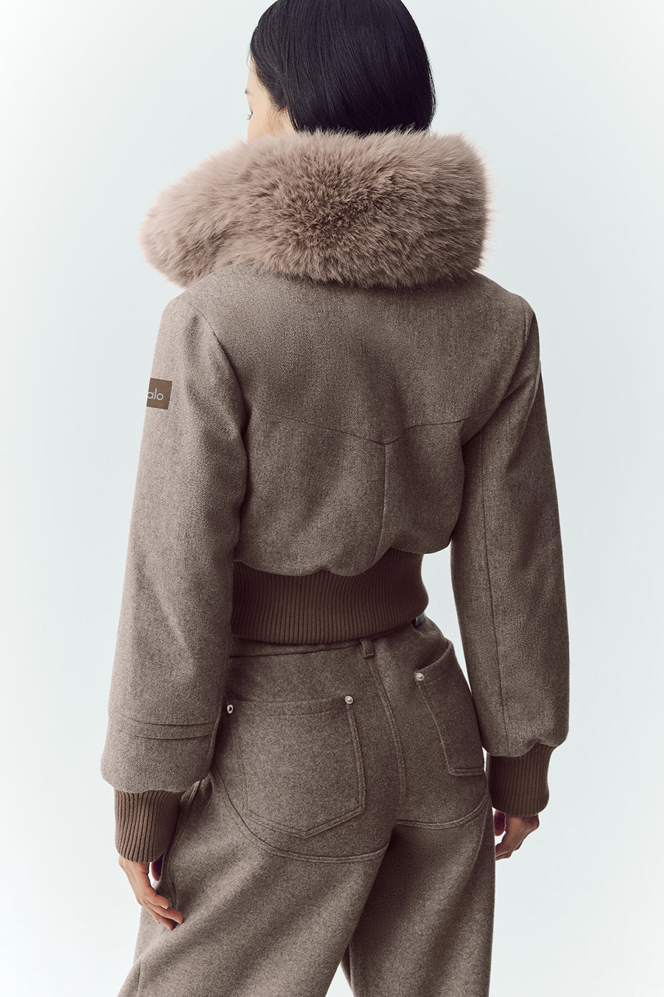 alo Wool Blend Bunny Slope Jacket - Alpine Cocoa Heather