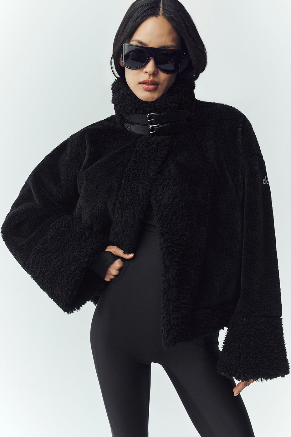 alo Sherpa Fireside Bomber - Black