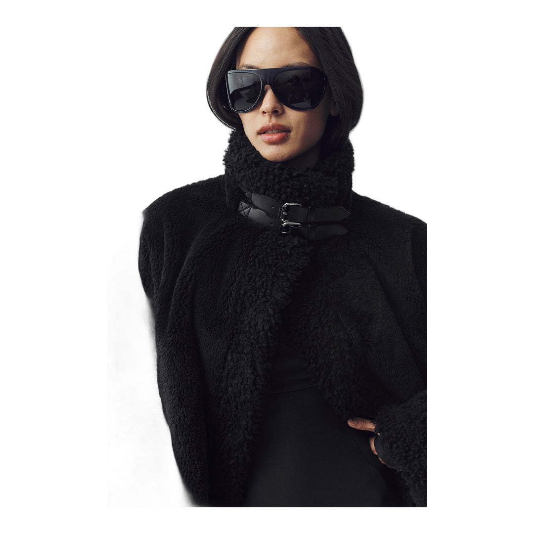 alo Sherpa Fireside Bomber - Black