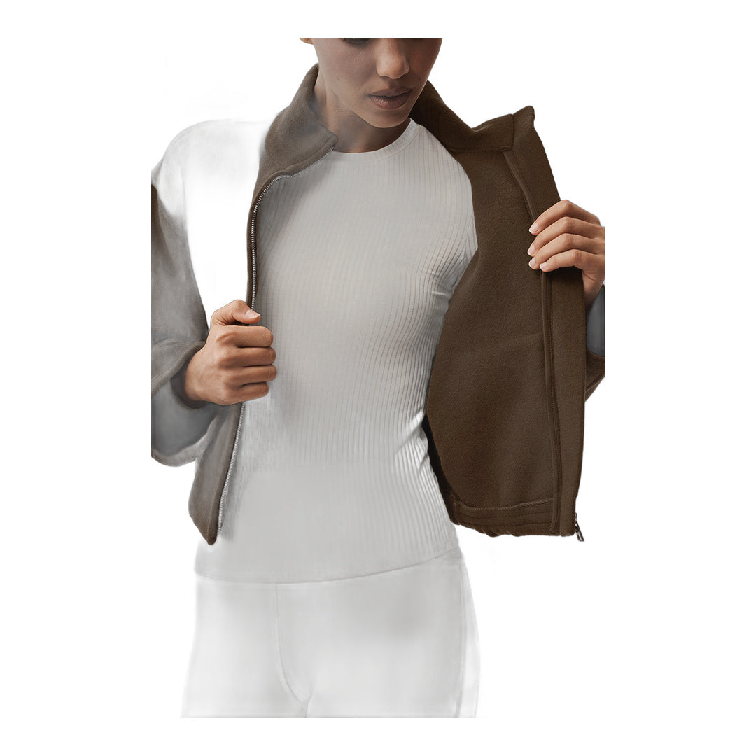alo Double Face Wool City Girl Jacket - Espresso