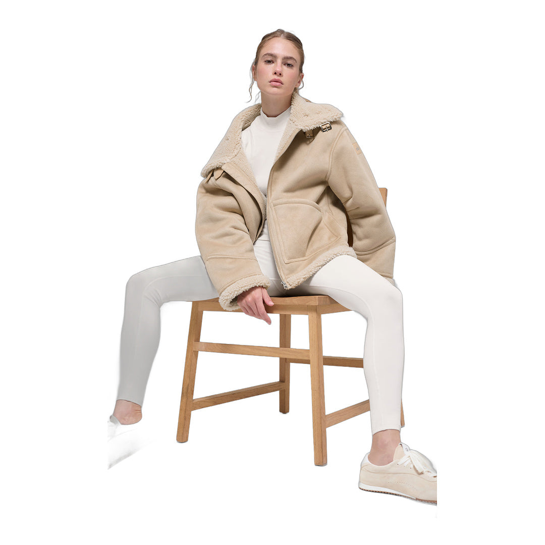 alo Faux Shearling Grand Jacket - Woodland Tan