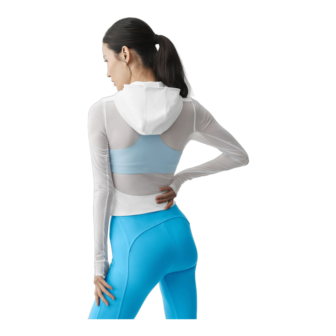 alo ALO Softsculpt Superset Full Zip Jacket - White
