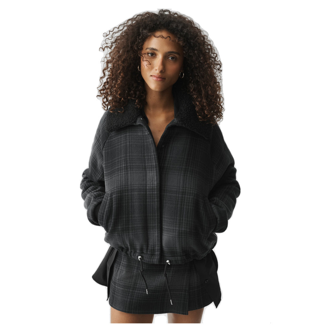 ALO Plaid Alpine Meadow Jacket - Black Plaid