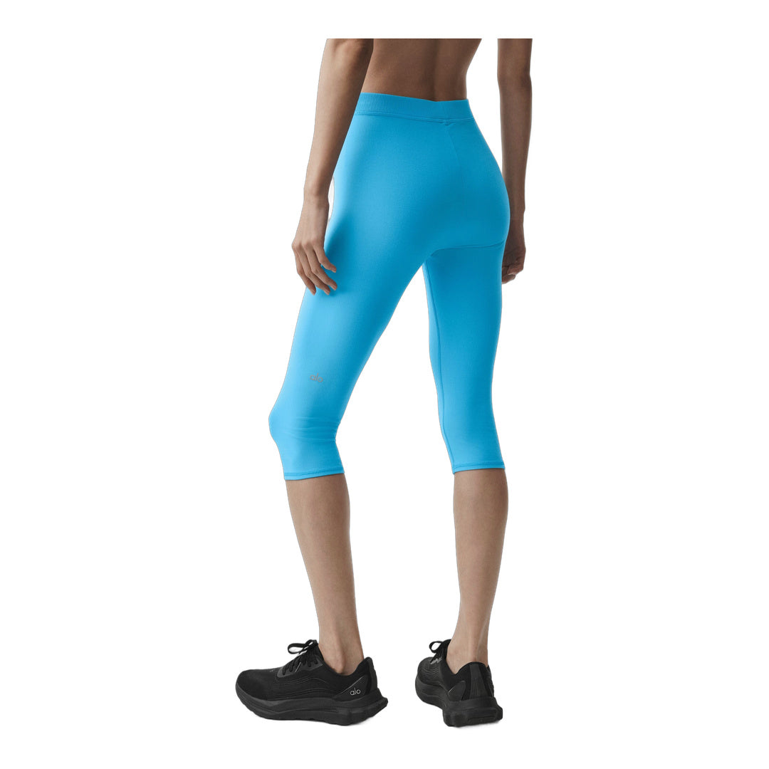 alo Alosoft High-Waist Iconic 90's Capri - Azure Blue