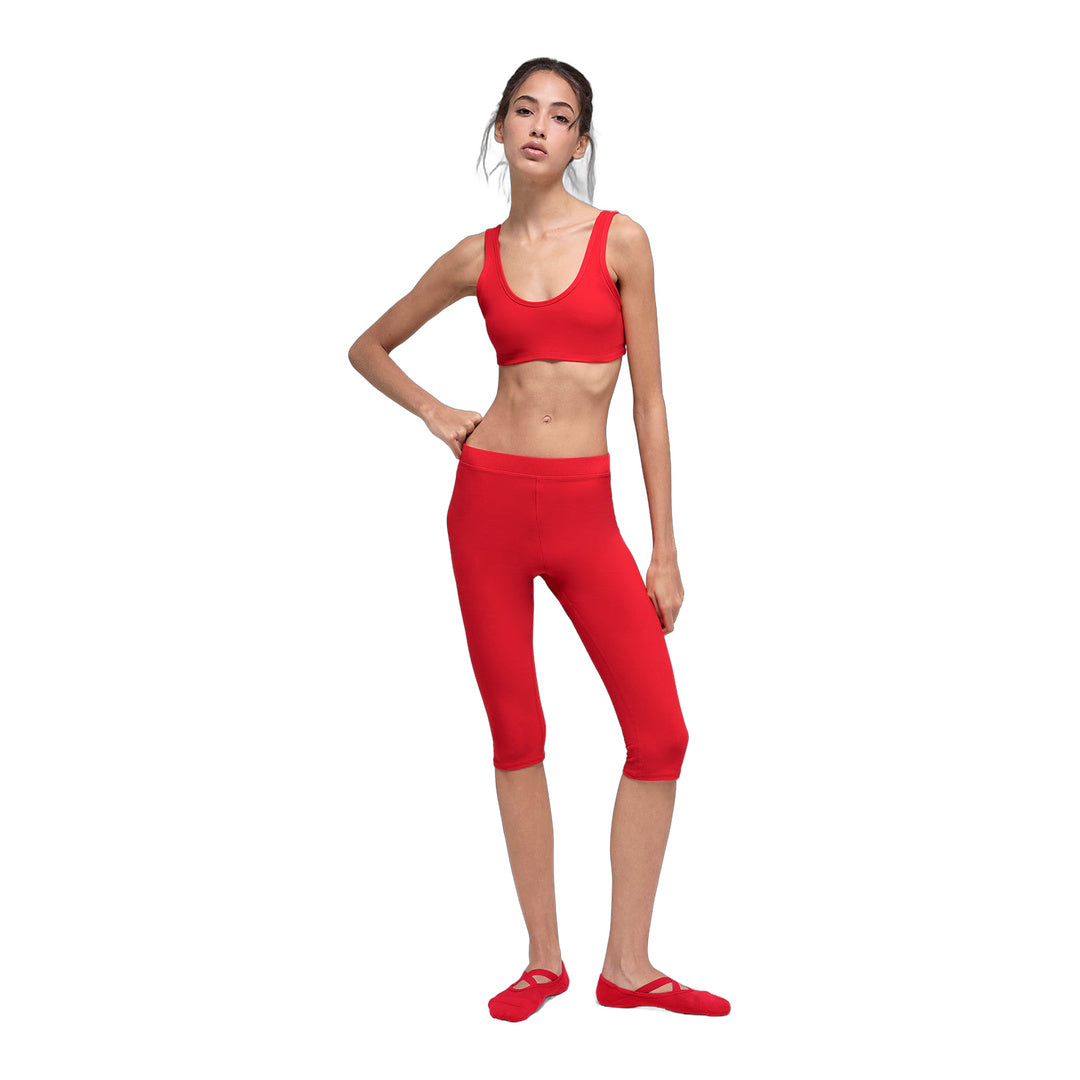 alo Alosoft High-Waist Iconic 90's Capri - Bright Red
