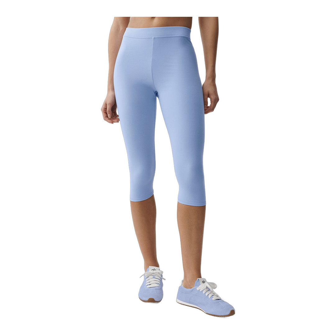 alo Alosoft High-Waist Iconic 90's Capri - Light Provence Blue