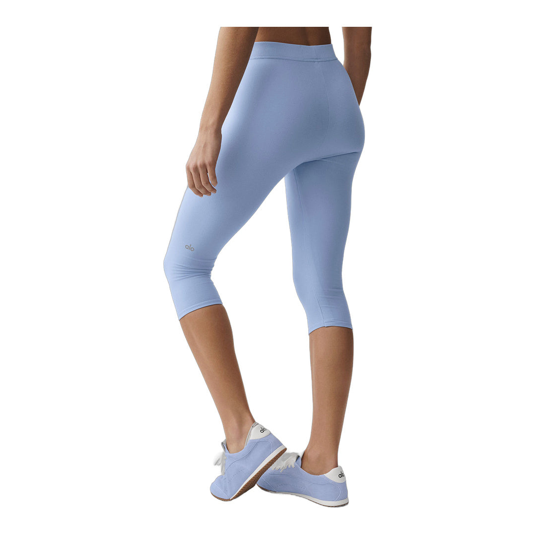 alo Alosoft High-Waist Iconic 90's Capri - Light Provence Blue