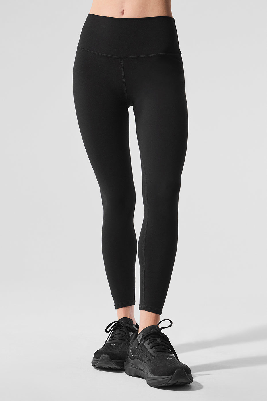 alo Alosoft High-Waist 7/8 Highlight Legging - Black