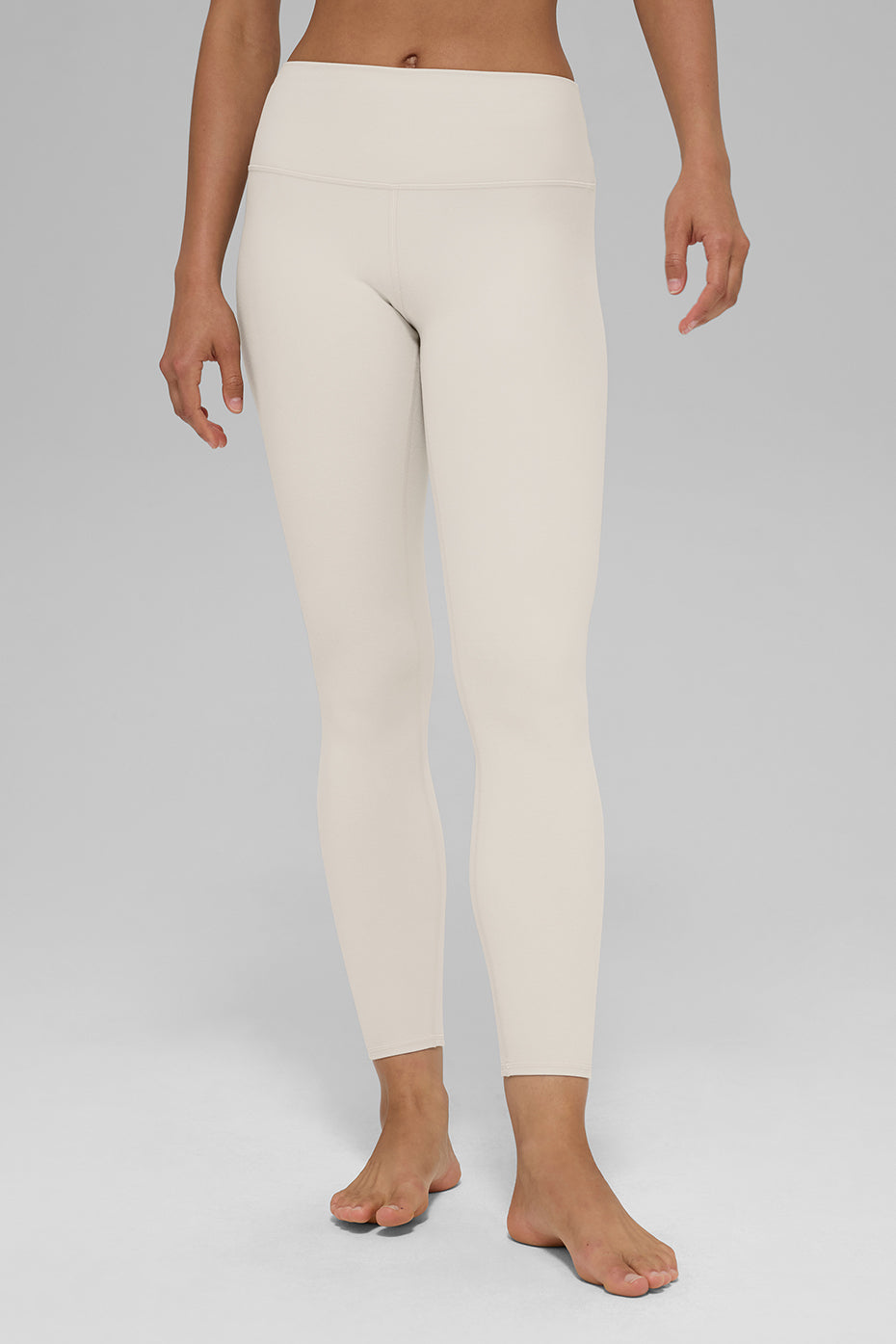 alo Alosoft High-Waist 7/8 Highlight Legging - Bone