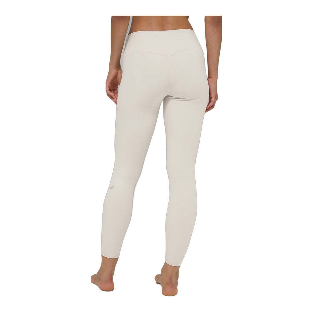 alo Alosoft High-Waist 7/8 Highlight Legging - Bone