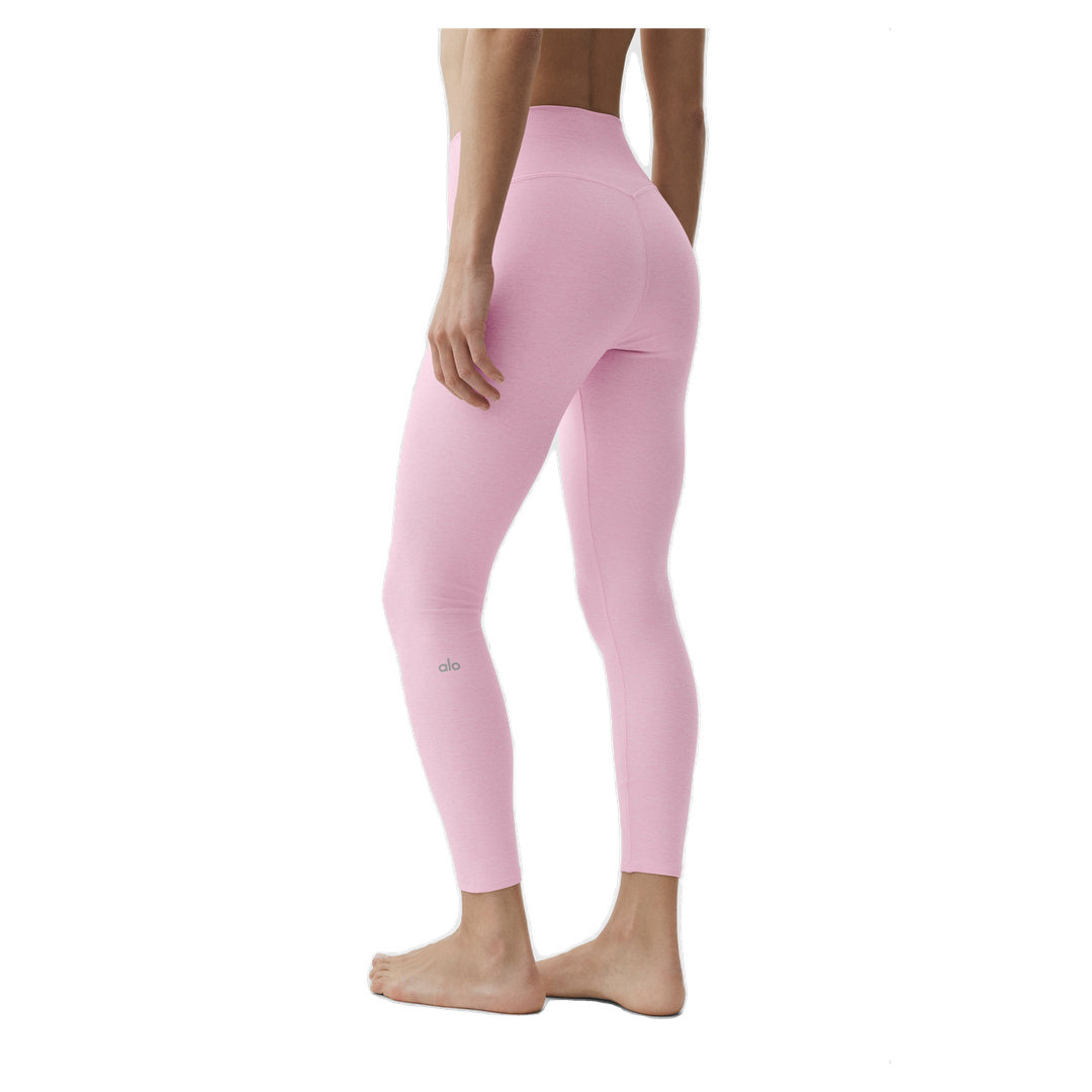 ALO Alosoft High-Waist 7/8 Highlight Legging - Pink Marshmallow Heather