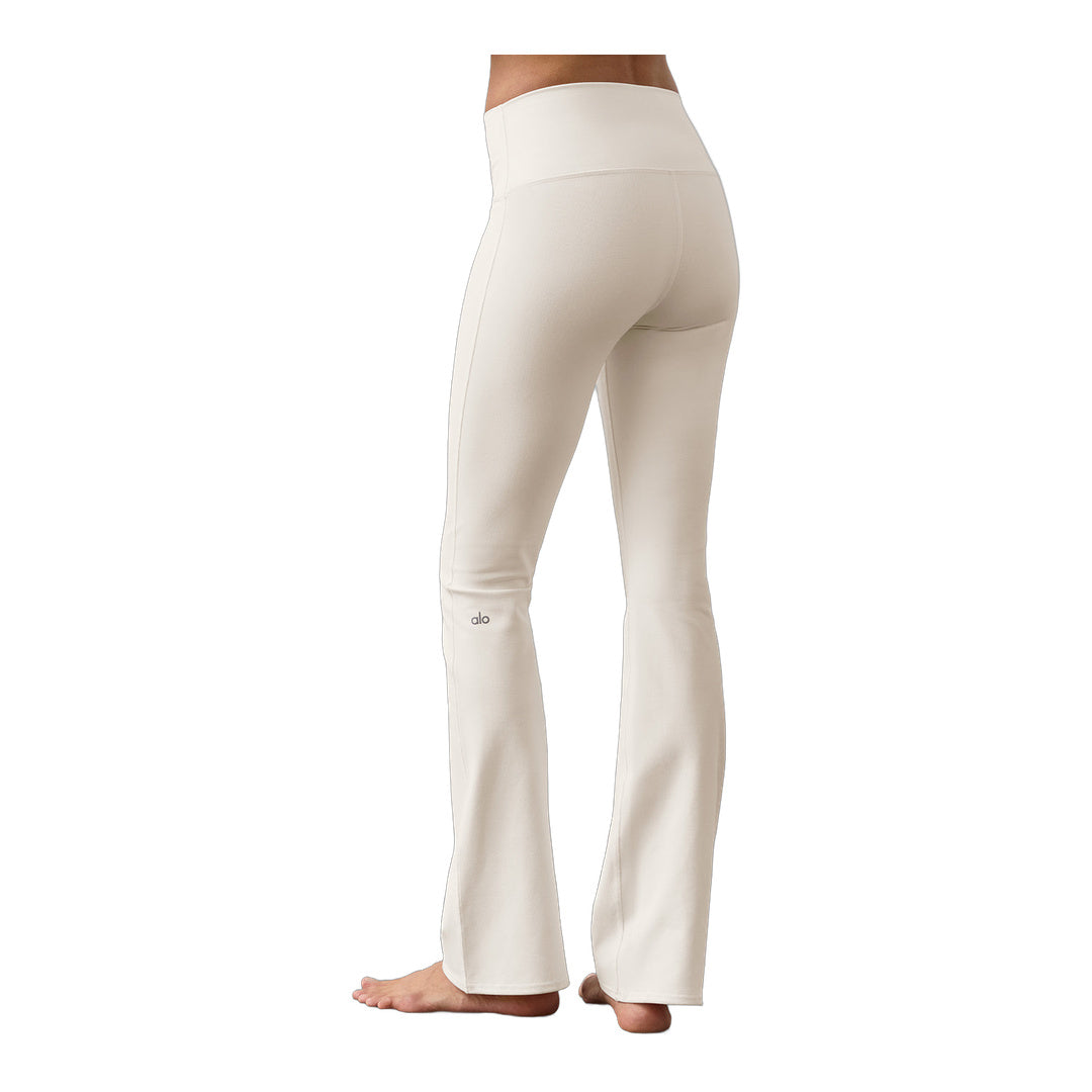 alo Airbrush High-Waist Bootcut Legging - Ivory