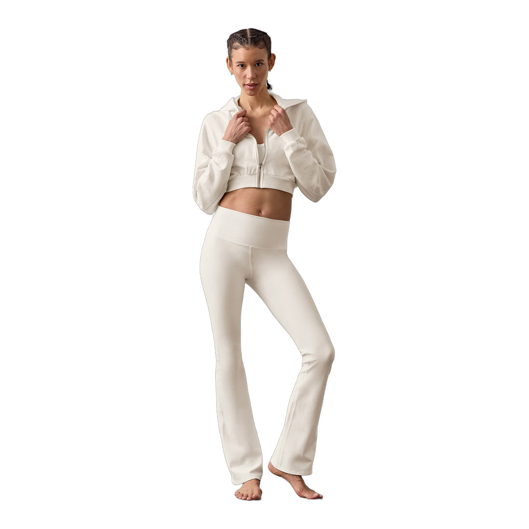 alo Airbrush High-Waist Bootcut Legging - Ivory