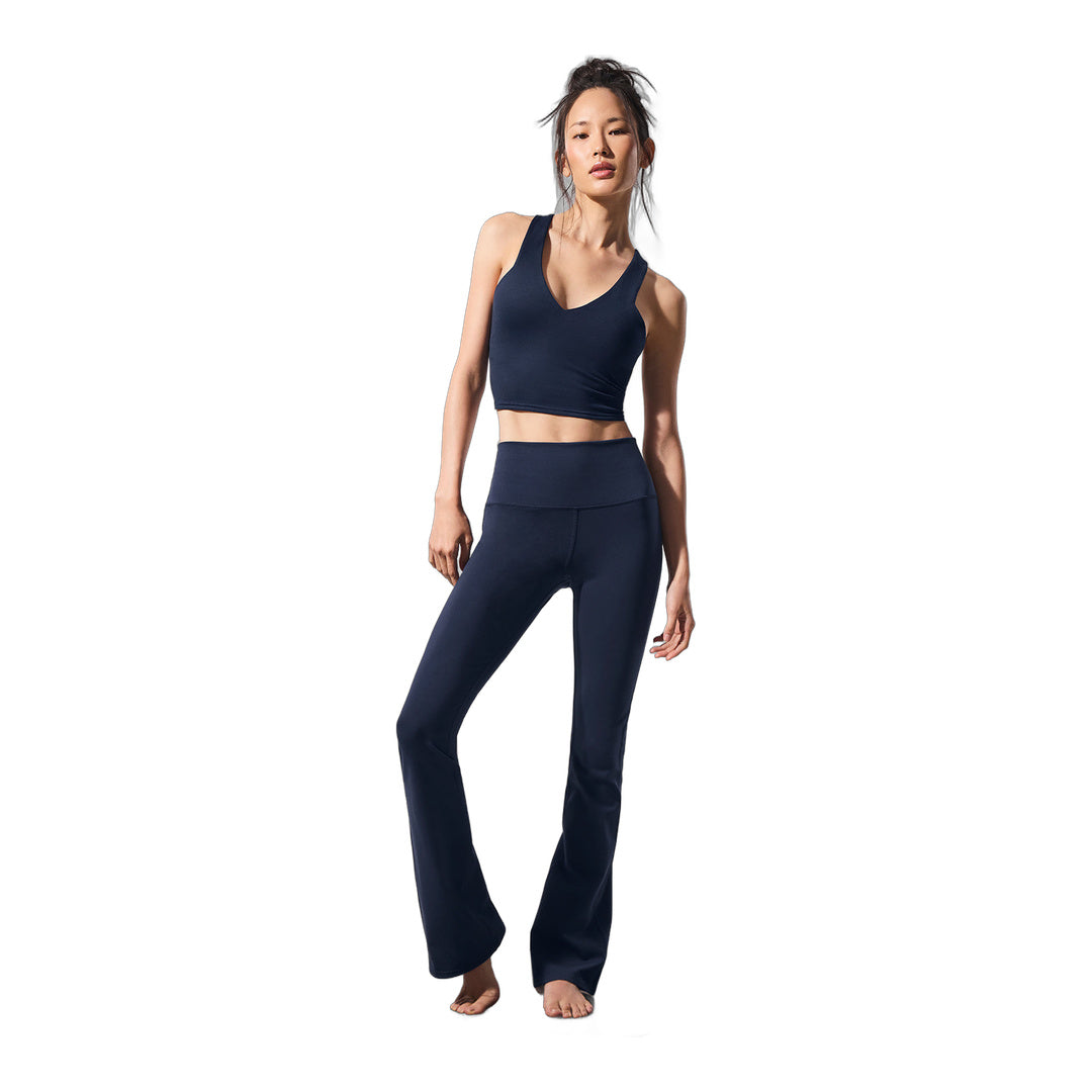 alo Airbrush High-Waist Bootcut Legging - Navy