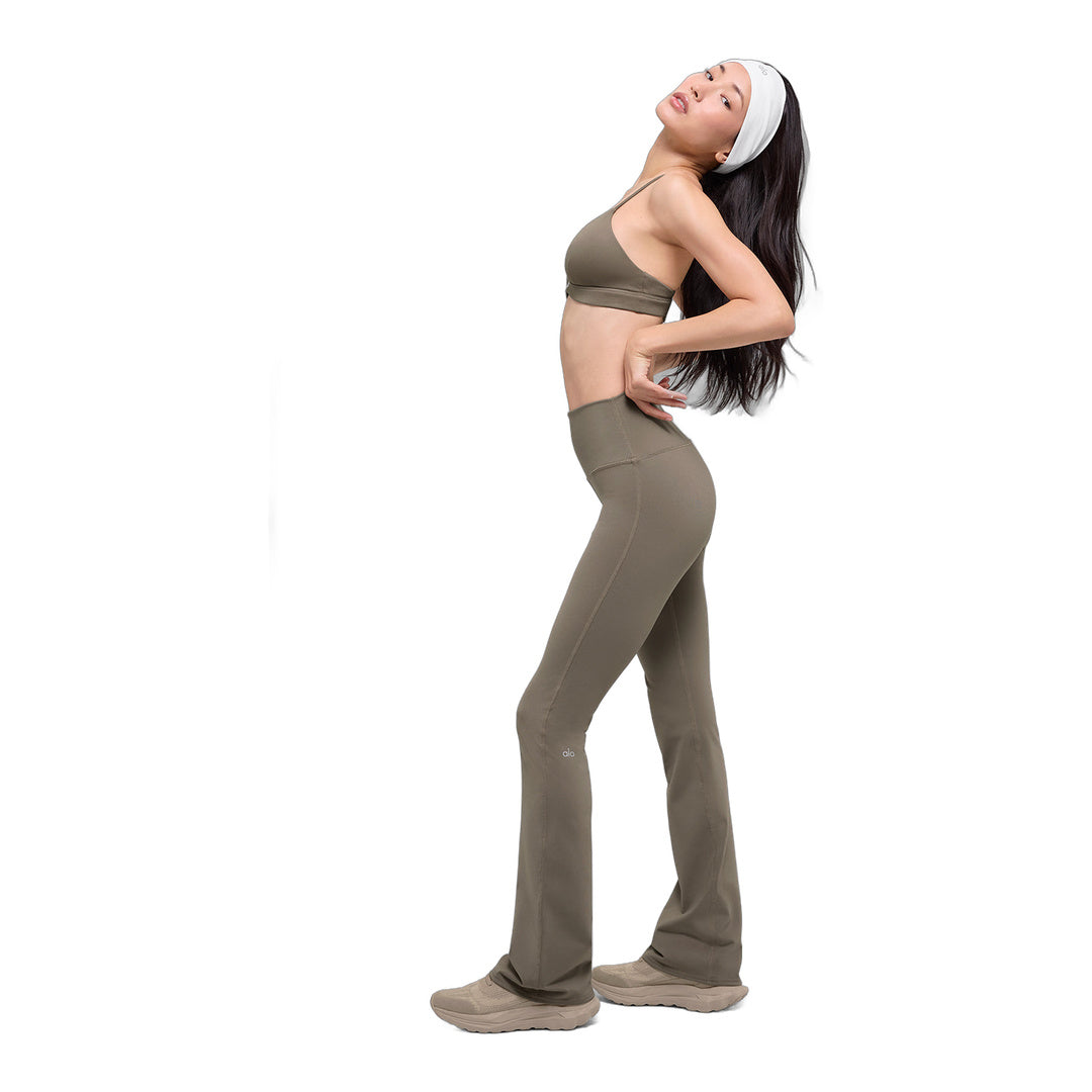 alo Airbrush High-Waist Bootcut Legging - Light Cocoa