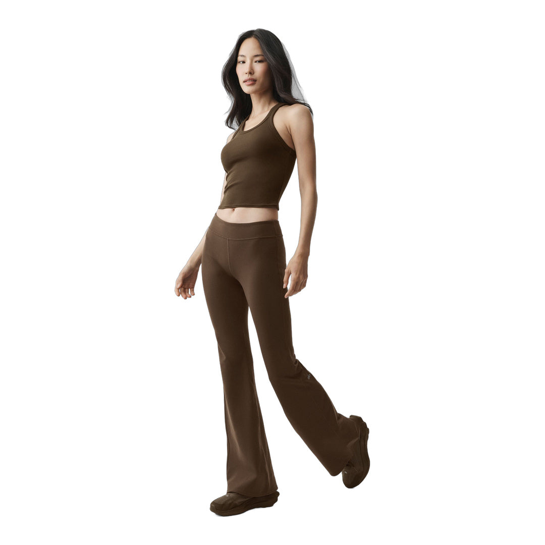 alo Airbrush Low-Rise Bootcut Legging - Espresso