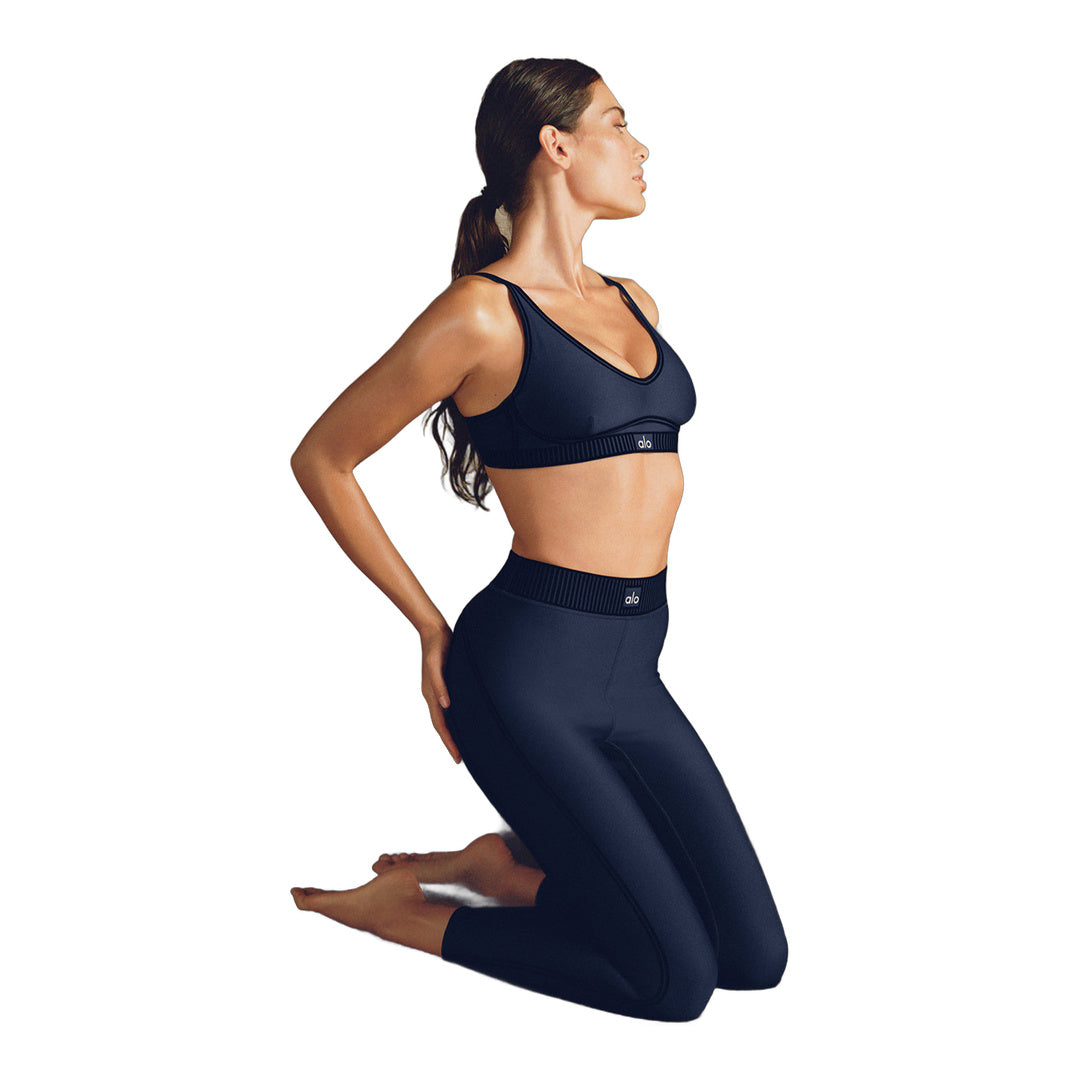 alo Airlift High-Waist 7/8 Line Up Legging - Navy