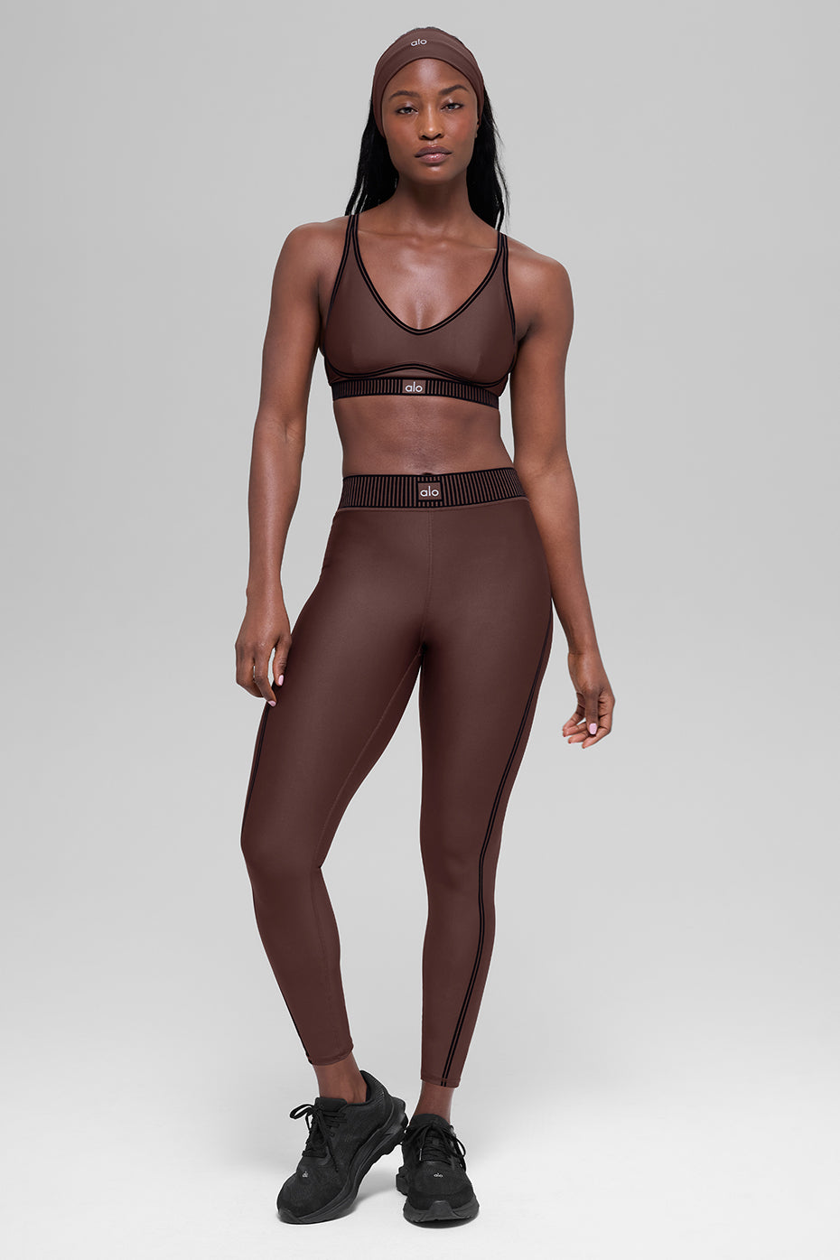 alo Airlift High-Waist 7/8 Line Up Legging - Brownstone