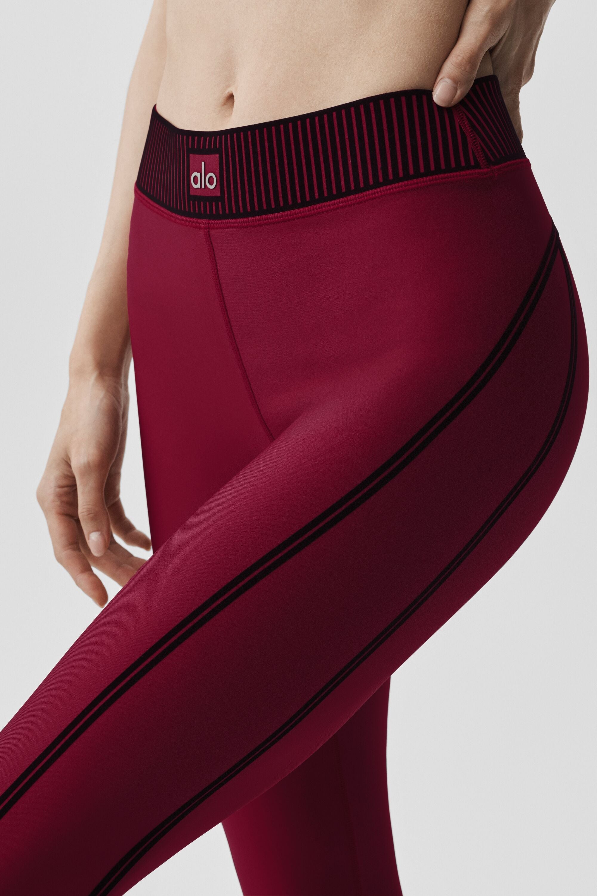 alo Airlift High-Waist 7/8 Line Up Legging - Summer Romance Red