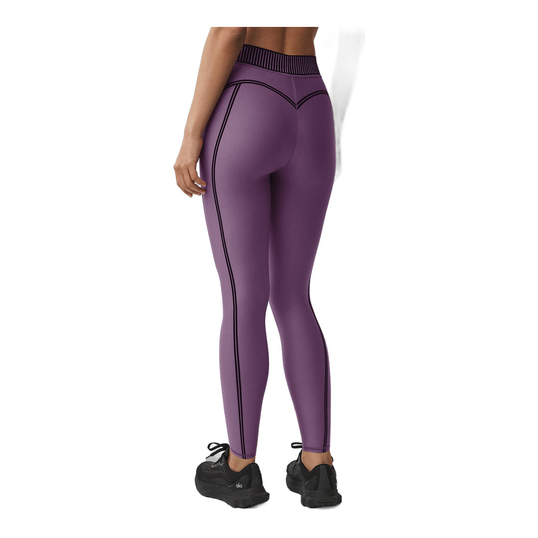 alo Airlift High-Waist 7/8 Line Up Legging - Plum Kiss