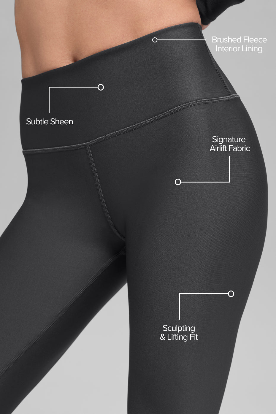 alo Airlift Winter Warm High-Waist Legging - Anthracite