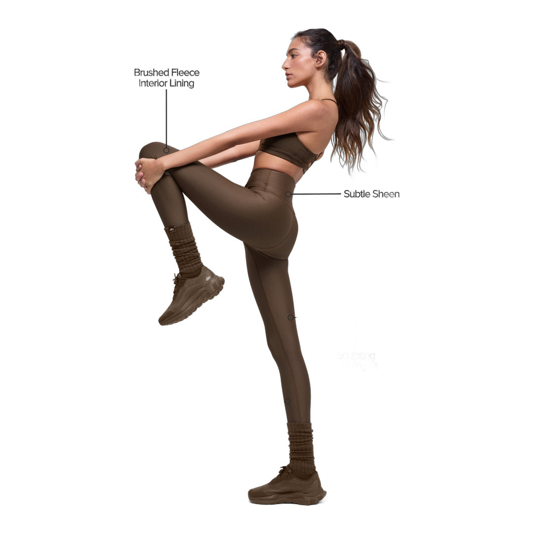 alo Airlift Winter Warm High-Waist Legging - Espresso