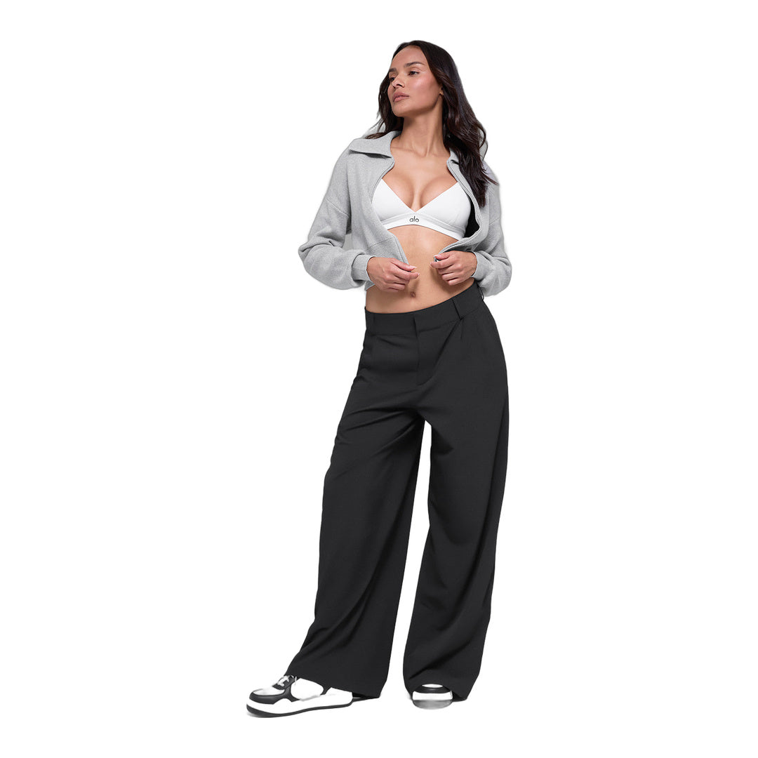 alo High-Waist Dreamscape Trouser (Long) - Black