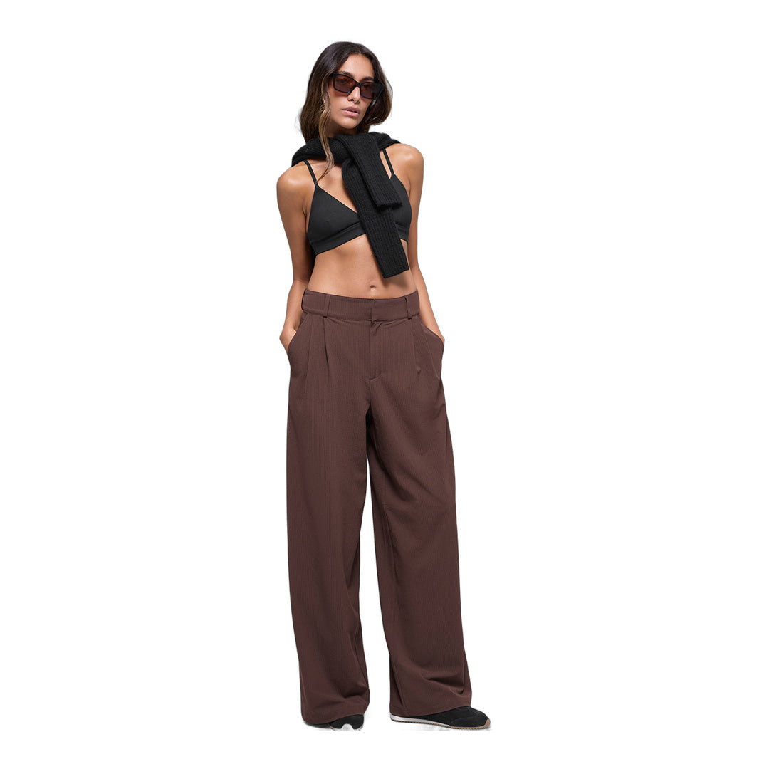 alo High-Waist Dreamscape Trouser (Long) - Brownstone
