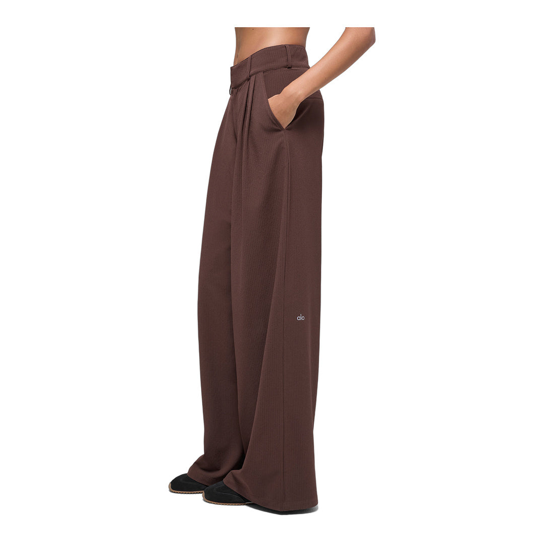 alo High-Waist Dreamscape Trouser (Long) - Brownstone