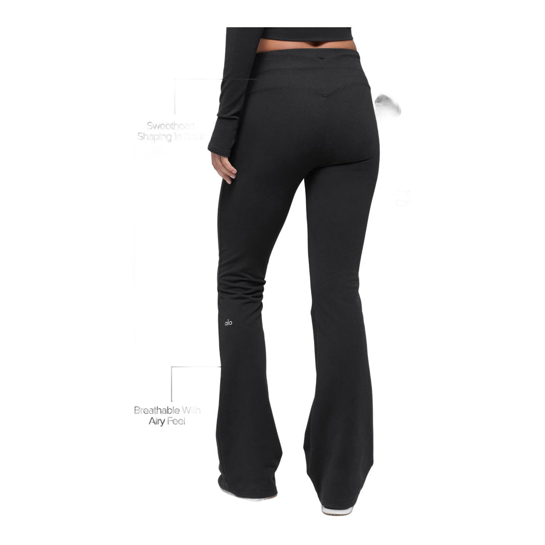 alo Sway Bootcut Sweatpant - Black