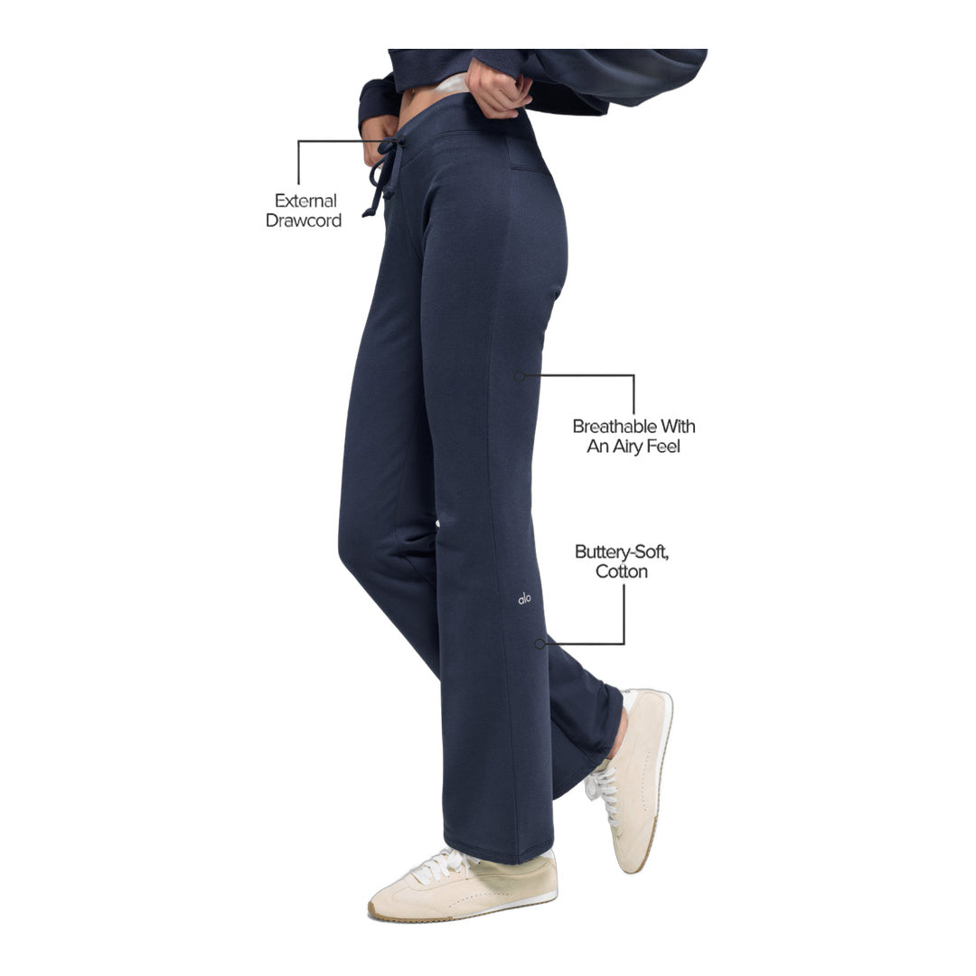alo Sway Bootcut Sweatpant - Navy