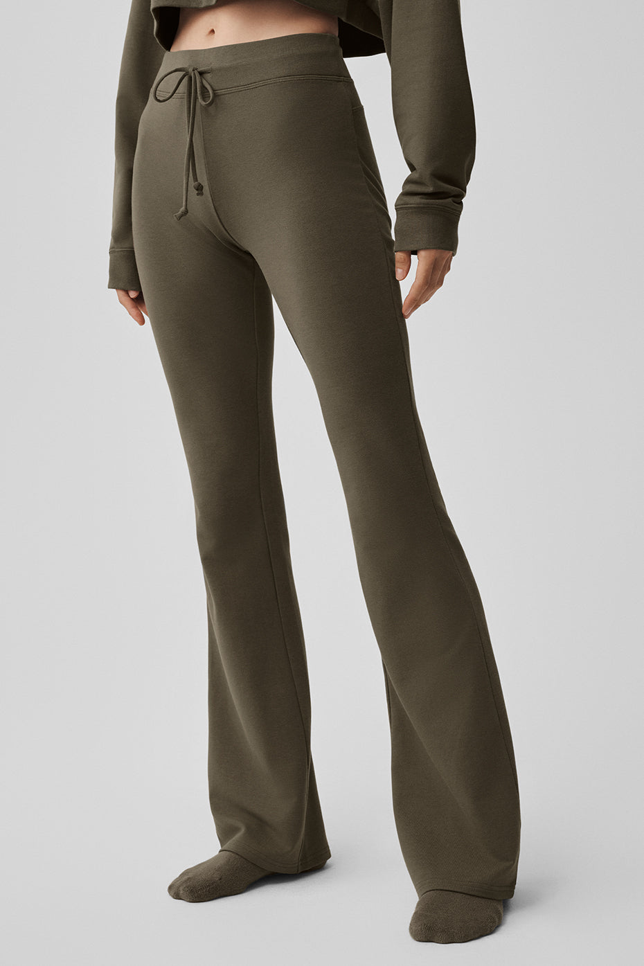 alo Sway Bootcut Sweatpant - Olive Tree