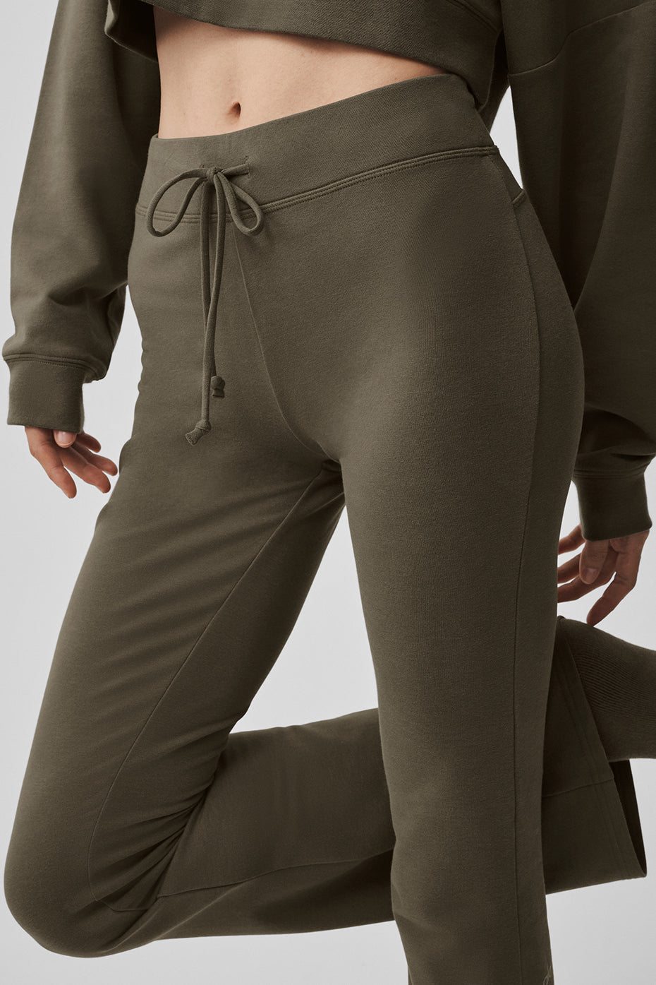 alo Sway Bootcut Sweatpant - Olive Tree