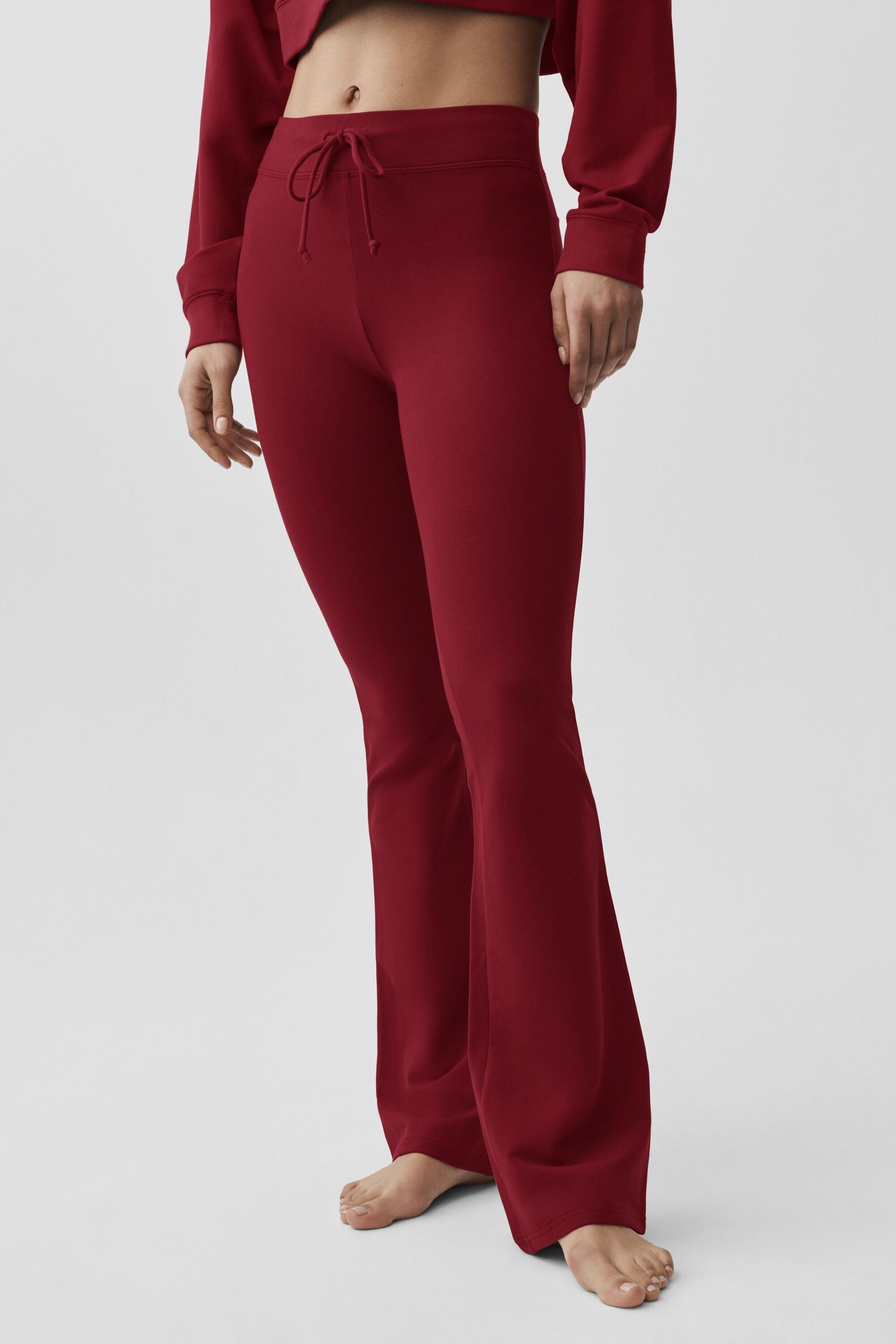 alo Sway Bootcut Sweatpant - Summer Romance Red