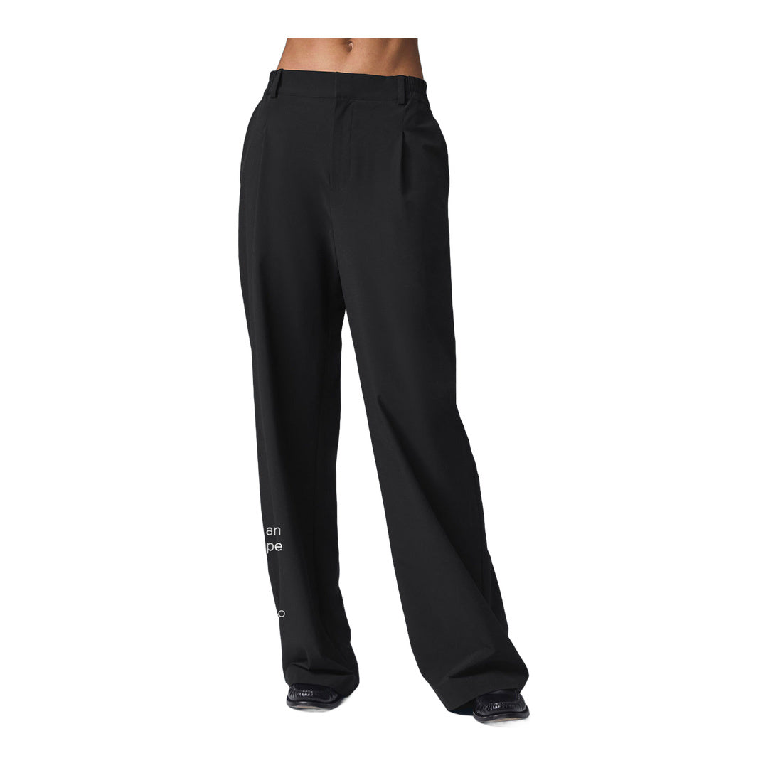 alo High-Waist Pursuit Trouser (Long) - Black