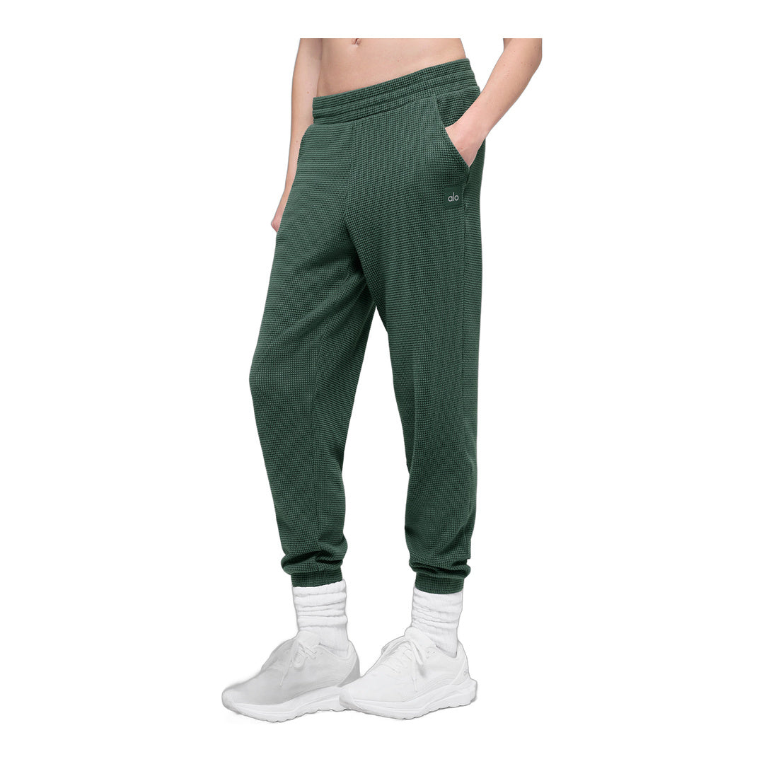 alo Waffle Weekend Escape Jogger - Clover Green