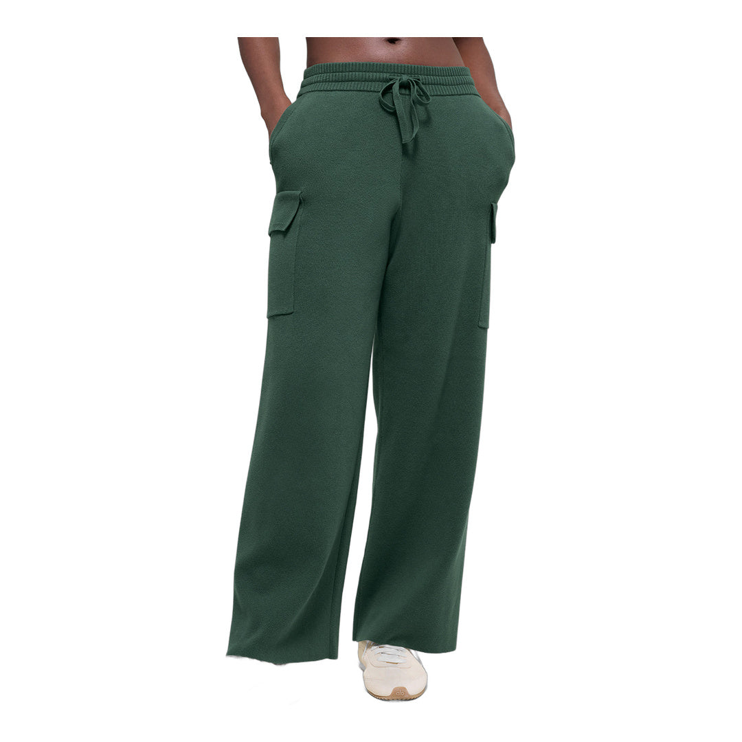 alo Scholar Knit High-Waist Cargo Pant - Clover Green