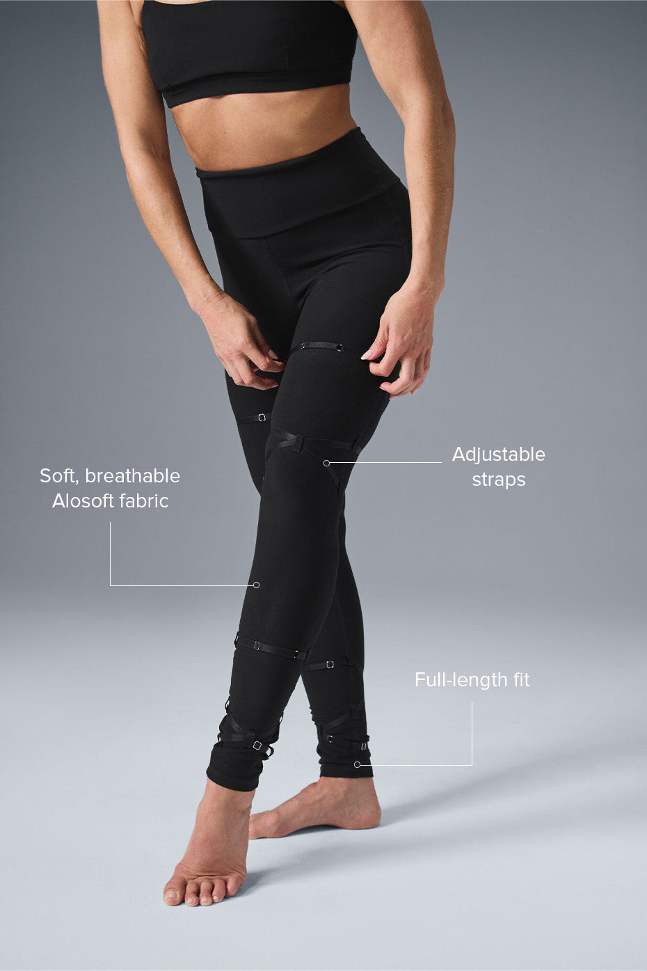alo Alosoft High-Waist Spotlight Legging - Black