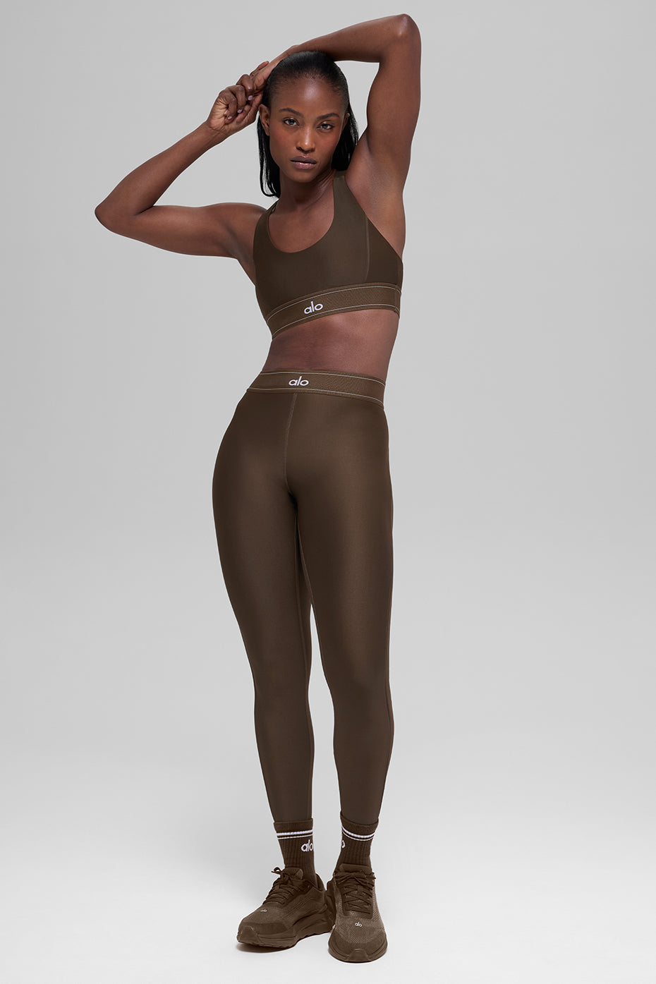 alo Airlift High-Waist Suit Up Legging - Espresso