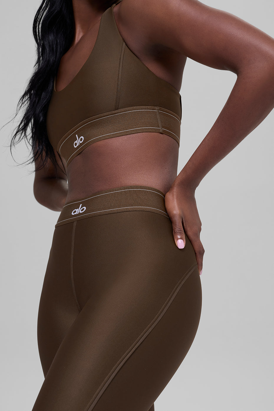 alo Airlift High-Waist Suit Up Legging - Espresso