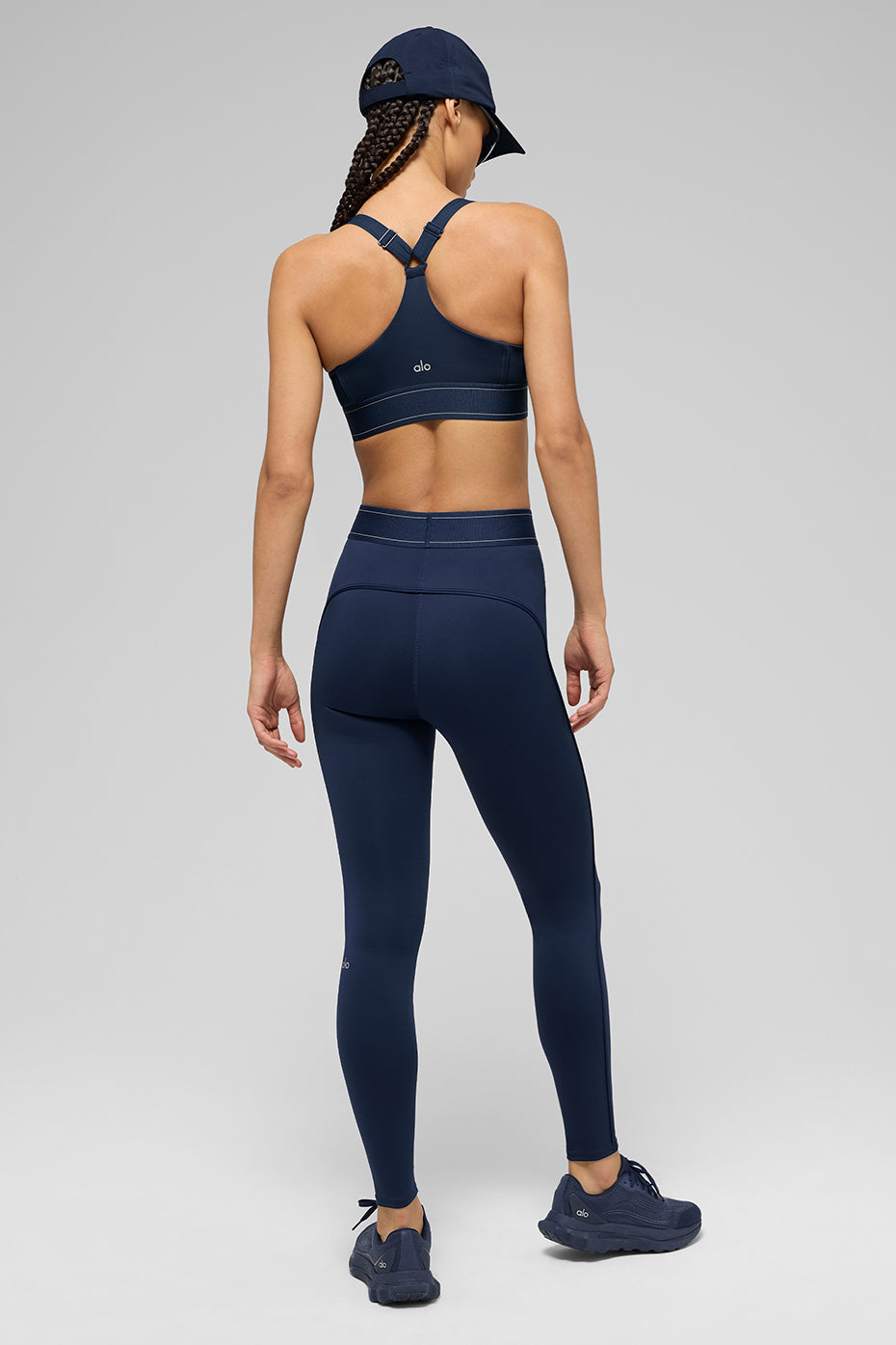 alo Airlift High-Waist Suit Up Legging - Navy/Navy