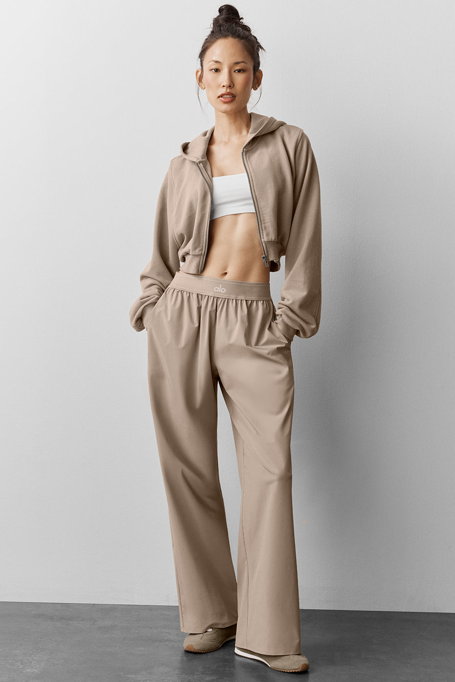 alo Suit Up Trouser (Regular) - Gravel