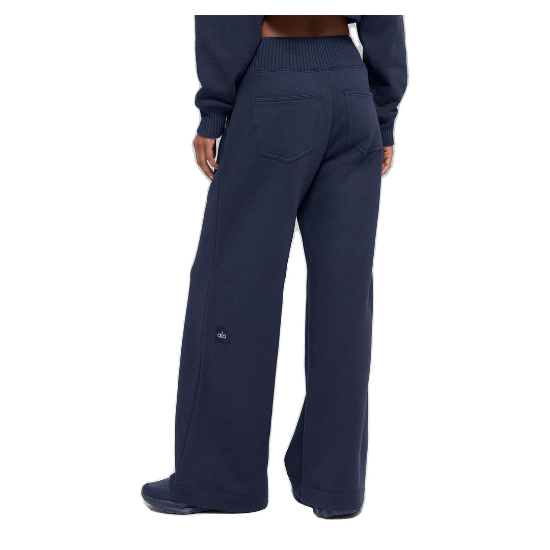ALO Serenity Wide Leg Sweatpant - Navy