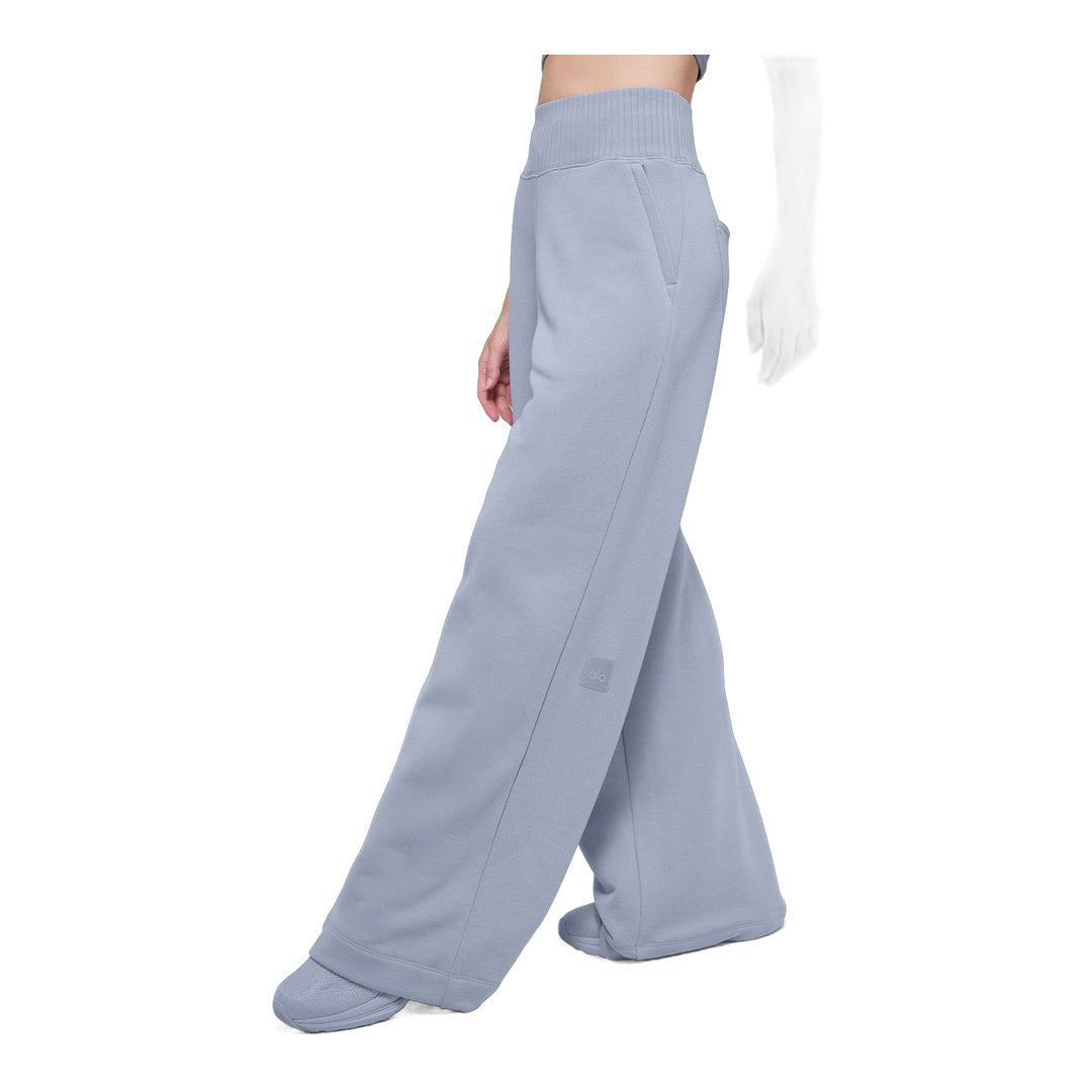 alo Serenity Wide Leg Sweatpant - Winter Frost